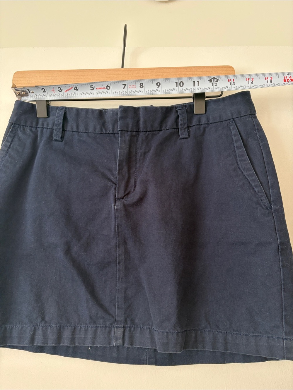 GAP 100% Cotton Dark Navy Cotton Mini Skirt - Picture 4 of 5